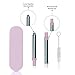 Reusable Straws Stainless Steel Metal - Telescopic Long Drinking Straw that is Portable, Collapsible, Retractable and Creates Zero Waste - Travel Case & Cleaning Tool Included (Baby Pink)