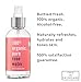 Rose Water Spray: 100% Organic Facial Toner Mist (4oz)