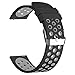 20mm Universal Smart Watch Bands, FanTEK Soft Silicone Sport Quick Release Watch Strap Wristband for Samsung Gear 2 Classic/Ticwatch 2 /Moto 360 For Men 2nd Gen 42mm--L Size