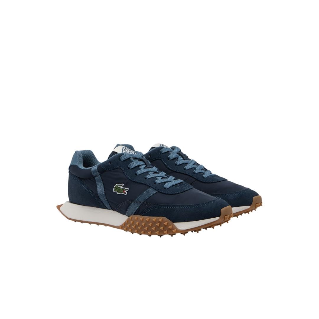Lacoste Men’s L-Spin Evo Sneaker, Navy & Gum, 13