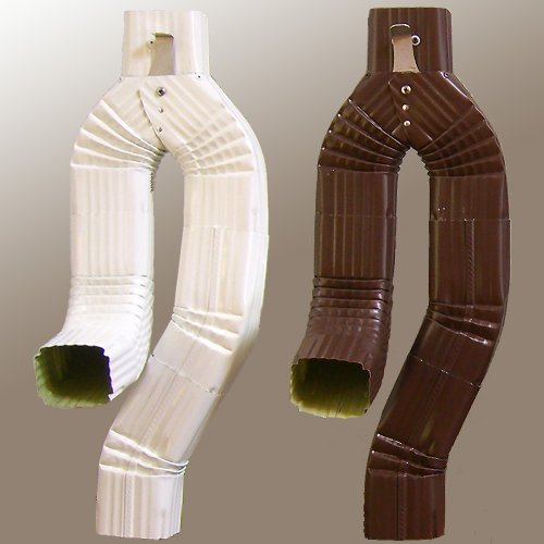 Buy Aluminum Downspout Diverter InLine Low Gloss White, 2x3 downspout