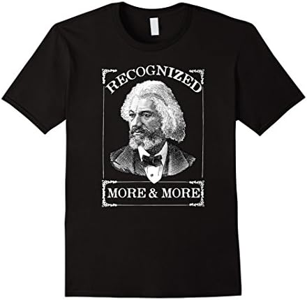 Mens RECOGNIZED MORE AND MORE Frederick Douglass Shirt BLM MEME 2XL Black