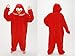 Sweetdresses Adult Unisex Animal Sleepsuit Kigurumi Cosplay Costume Pajamas (Medium, Elmo)
