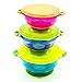 Baby Suction Bowls – Pack of 3 | Best Spill Proof Feeding Set for Toddler | 3 Bowls and Snap Tight Lids | Perfect for To Go Storage & Snacks FDA Approved BPA Free Plastic | Best Suction