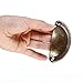 Ginsco 20pcs Vintage Traditonal Bronze Kitchen Cupboard Door Cabinet Drawer Shell Pull Handle Round Knob Set with 4mm Drill Bit