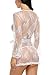Avidlove Women's Lace Kimono Sexy Nightgown Transparent Mesh lingerie, White, Medium