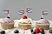 JBCD 100 Pcs Cuba Flag Toothpicks Cuban Flags Cupcake Toppers Decorations, Cocktail Toothpick Flag Cake Topper Picks Mini Small Flag Cupcake Pick Sticks