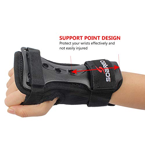 image for Soared LALATECH Wrist Guards Protective Gear Skating Gloves Extended W