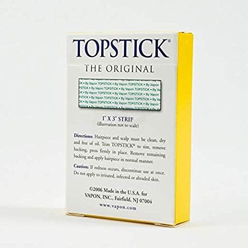 Vapon Topstick 1" X 3" - 50 Strips in each box (2 boxes) Hypo-Allergenic All Purpose Clear Double Tape (Limited Edition)