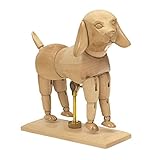 US Art Supply Artist Drawing Manikin Articulated Wooden Mannequin (Dog)
