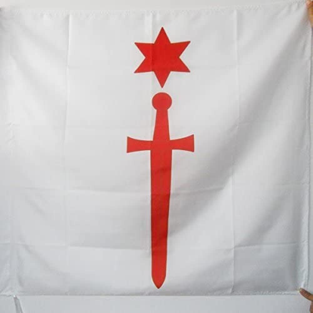 AZ FLAG - Order of Dobrin Flag - 3x3 Ft - 100% Polyester Polish Order of Dobrzyn Banner with Sleeve - Fade Resistant - Vivid Colors - 3' x 3' Feet - 90x90 Cm