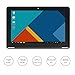 YUNTAB 10.1 inch Android 2 in 1 Tablet, 64-bit Quad Core CPU, 1GB RAM, 16GB ROM, Support Keyboard, with HDMI Port, Dual Camera GPS, WiFi, IPS 1280800 Touch Screen (Black)