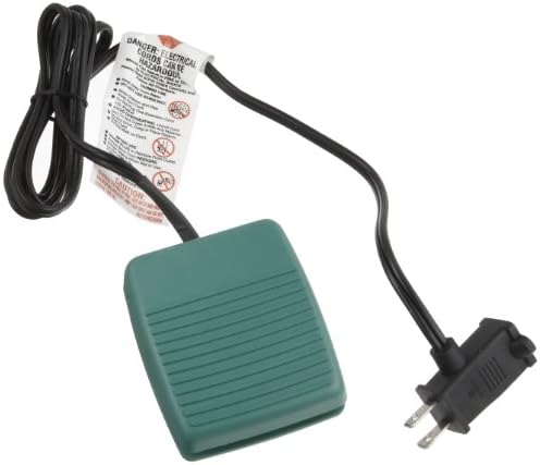 Linemaster 971-DC3D All-Purpose Foot Switch, Polymeric, Maintained Operation, Dark Gray, 2 Prong Output, 2 Prong Output, 4A, 125VAC, 6 Foot Cord