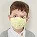Kids Cotton Mouth Mask Adjustable Anti Dust Mouth Mask,Cotton Face Mask Reusable Mask Anime Face Mask Washable Mask Cute Dustproof Mask for Camping Outdoors for Toddlers Teens Children,Yellow