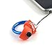 Finger Stylus Ring; On-hand Ring Stylus with Dust-plug and Keychain for Capacitive Touchscreens; Set of 2 TxtRng;) Text Ring designed for thumb or index (Small, Orange)