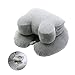 Restwave Nap Pillow, Innovative Travel Neck Pillow with Arm Rest, The Best Multi-use Neck Pillow | Desk Nap Pillow | Back Support Pillow for Perfect Comfort in Any Sitting Position, Natural Grey