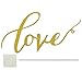 Gold Love Cake Topper Mini Love Cupcake Toppers Picks for Wedding Bridal Shower Engagement Decorations Supplies by GOCROWN