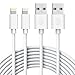 Atizzy iPhone Charger, Durable Fast Charging Cable iPhone Cord High Speed Connector Data Sync Lightning Cable Transfer Cord Compatible with iPhone X, iPhone 8, iPhone 7, iPhone 6, iPhone 5, More
