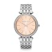Michael Kors Silver-Tone Glitz Rose Dial Darci Watch