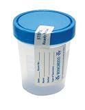 Andwin Scientific 840175-200 840175 Specimen Cup Bottle 90 Ml/53 mm Sterile, 2" Height, 1" Wide, 2" Length, Fluid_Ounces, Plastic, (Pack of 200)