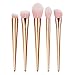ABC 12PCS Make Up Foundation Eyebrow Eyeliner Blush Cosmetic Concealer Brushes (Rose Gold)
