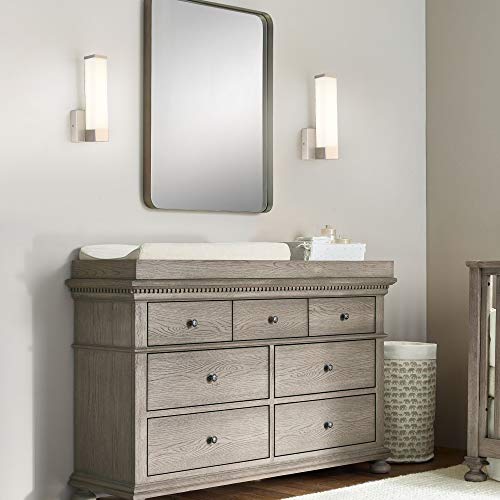 Joosenhouse 17106W LED Wall Vanity Lights Indoor Modern Bedside Sconces Lighting Fixtures Square Bathroom Vanity Lights Nickel Finish - Thumbnail 6