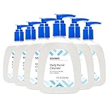 Amazon Brand - Solimo Daily Facial Cleanser for Normal to Oily Skin, 8 Fluid Ounce (Pack of 6)
