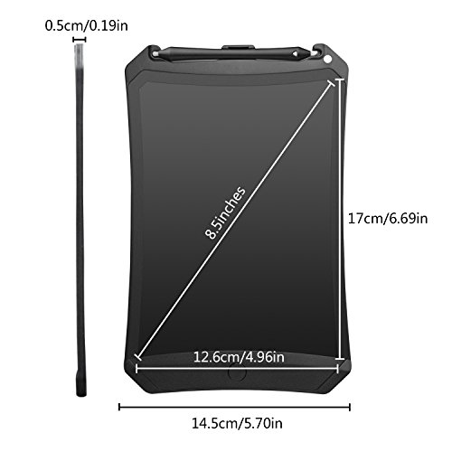 WOBEECO 8.5 Inch LCD Writing Tablet Doodle Robot Pad Drawing Board Portable Environmental Friendly Magnetic Drawing Board Graphics Tablet for Adult Kid and Toddler (red+case)