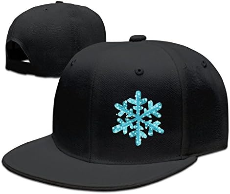KJFDASID Flat Brim Sports Caps Free-Christmas-Snowflake Unisex Snapback Hats