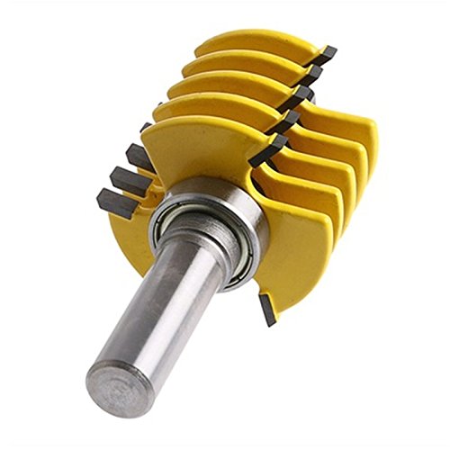 1/4" Shank Reversible Finger Glue Joint Router Bit (A2 5 Blade 3 Flute