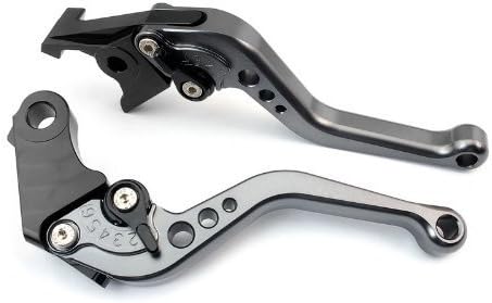 CTG CH-222 Adjustable CNC short Brake and Clutch Levers for YAMAHA YZF R6 2005-2014-Grey