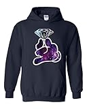 Artix Holding Diamond in Galaxy Colors Unisex Hoodie Sweatshirt