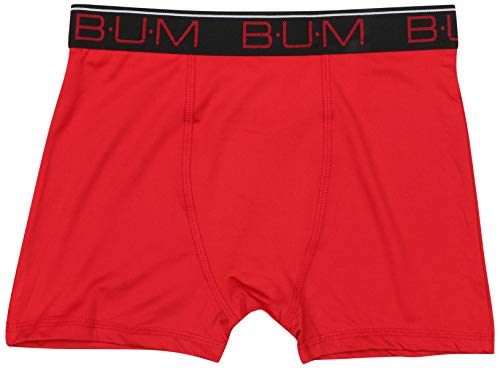 B.U.M. Equipment Boys’ Performance Dri-Fit Compression Boxer Briefs, 3 Pack, Black/Heather Grey/Red, Size X-Small / 4-5' - Thumbnail 3
