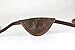 Leather Eyepatch. Slight Convex Eye Patch (Left Eye, Brown)