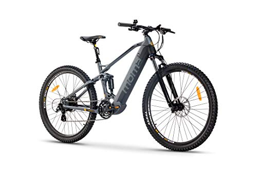 Moma Bikes Elektrische Fahrrad EMTB 29", Vollfederung, SHIMANO 24 Gänge & hydraulische Scheibenbremsen, Integrierter Akku Ion Lithium 48V 13Ah