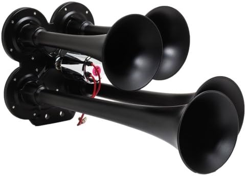 Kleinn Air Horns 141-1 Compact Quad Air Horn - Black