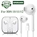 Lighting Earbuds Headphone Wired Earphones Headset with Microphone and Volume Control, Compatible with iPhone 11 Pro Max Xs Max/XR/X/7/8 Plus Plug and Play Cable Security Devices (White)thumb 1
