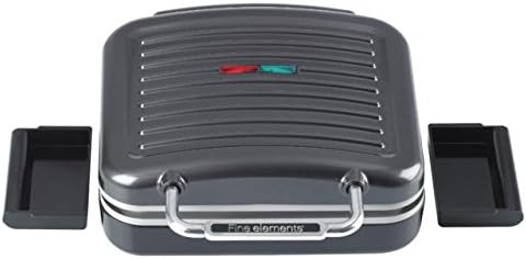 FINE ELEMENTS CERAMIC HEALTH GRILL1500W WITH CAST HANDLE AND DRIP TRAYS