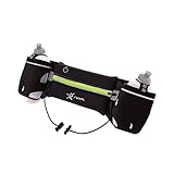 Hydration Running Belt, Neoprene Waterproof Running Gear Belt Fitness Belt - Fits iPhone 6 Plus - with 2 BPA Free Water Bottles
