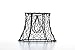 Cleveland Vintage Lighting, Black, Clip-on Chicken Wire Lamp Shade: Hexagonal, 5.75 x 5 x 4 inches