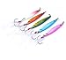 Aorace 10pcs 5.5cm/10g Casting Spoon Lures Fishing Spinners Salmon & Trout Minnow Baits with Feather
