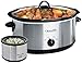 Crockpot SCV803-SS 8 quart Manual Slow Cooker with 16 oz Little Dipper Food Warmer, Stainless Steel primary