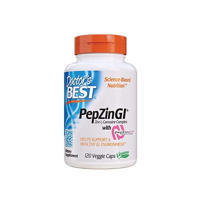 Doctor's Best PepZin GI (37.5 Mg), 120 Veggie Caps, 120-Count…