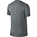 NIKE Men's Pro Fitted Short Sleeve Shirt, Carbon Heather/Black/Black, Medium