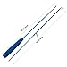 Aigou Cat Wand with Teaser Toys, Long Dangler Stick Fishing Rod with 5 Pieces Fun Teaser and Bell Refill Pack for Cat and Kitten (Blue)
