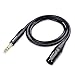 Cable Matters 6.35mm (1/4 Inch) Short TRS to XLR Cable - 3ft, Male to Male XLR to TRS Cable, Black – Not for Microphone Use