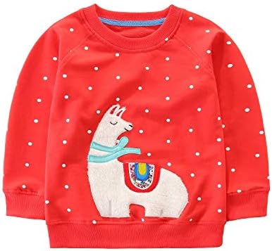 Hongshilian Unisex Kids Cute Cartoon Cotton Sweater Shirt