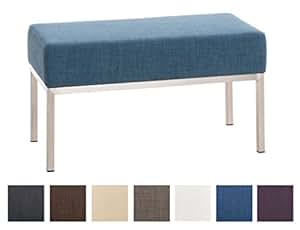 CLP Banco 2 Plazas Lamega en Tela I Banco de Espera con Base de Metal I