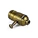 Antique Full Range Dimmer Socket Incandescent Lamp Holder Vintage Edison Pendant Light Socket E26 150 Watt 120 Volt (Brass-1Pack)…