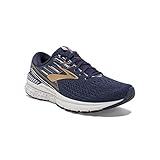 Brooks Mens Adrenaline GTS 19 Running Shoe - Navy/Gold/Grey - D - 13.0